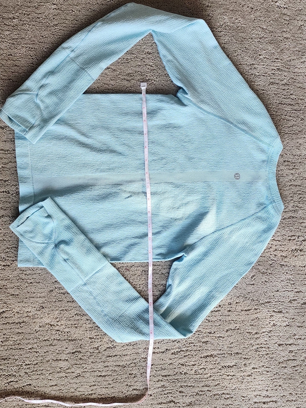 lululemon Swiftly Tech Light Blue Long Sleeve Top